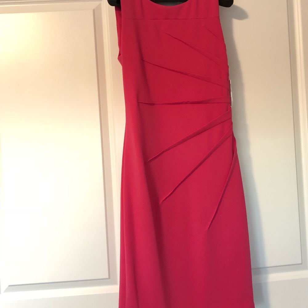 Calvin Klein Mattel pink sunburst dress New W/Tags